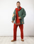 Embroidery quilted jacket